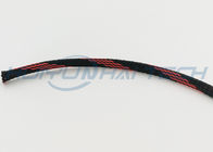 Износоустойчивый черный рукав кабеля с оплеткой, дружелюбное рукава оплетенного провода эко-