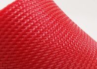 Однослойный плоский красный цвет рукава оплетенного провода велкро ЛЮБИМЦА ленты с молнией