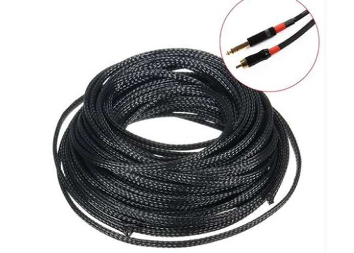Черная оболочка кабеля с оплеткой ЛЮБИМЦА, электрическая размер предохранения от провода трубка подгонянный
