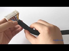 Огнестойкость самообертывание Разделенный плетеный рукав для кабеля питания компьютера