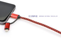 Расширяемый материал хлопка ПП рукава предохранения от кабеля с оплеткой для мобильного телефона