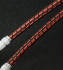 соединительная кабельная муфта хлопка подвеса 50mm плоская красная расширяя заплетенный Sleeving