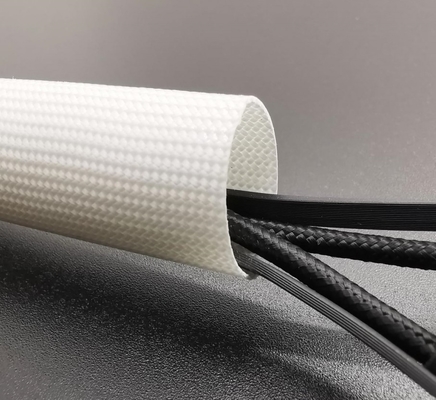 Купить Sleeving соединительной кабельной муфты доказательства жары стеклоткани IATF16949 высокотемпературный заплетенный онлайн изготовление