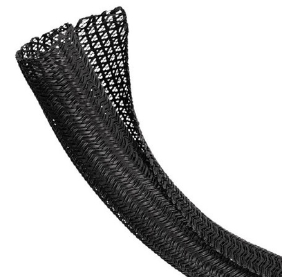 Купить Sleeving ЛЮБИМЦА обруча оплетенного провода черной собственной личности PA6 PA66 PPS закрывая онлайн изготовление