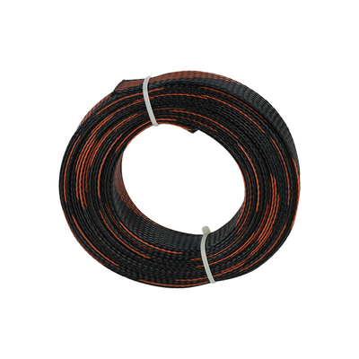 Купить пламя расширяемый заплетенный Sleeving Recyclable ЛЮБИМЦА 1-100mm черное/оранжевое - retardant онлайн изготовление