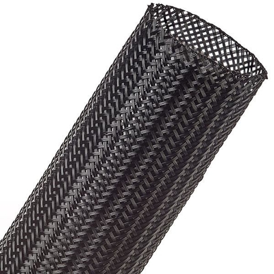Черный нейлон UL VW-1 расширяемый заплел Sleeving ссадину 3-100mm устойчивую